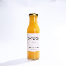 Wholesa sauce glass bottles with metal lids for ketchup hot sauce 10oz 12oz with ring neck with label design classic